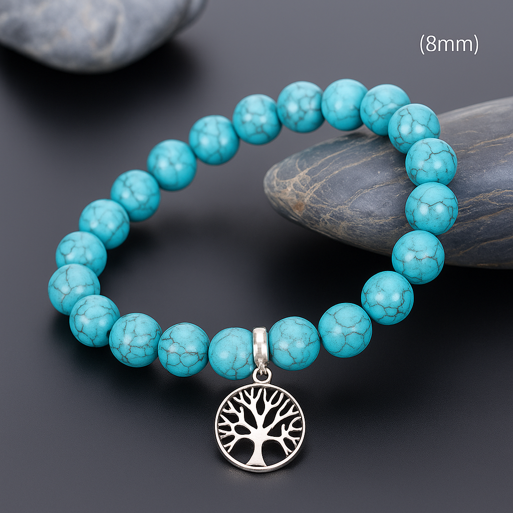 Turquoise Tree of Life Bracelet "Sky Connection"