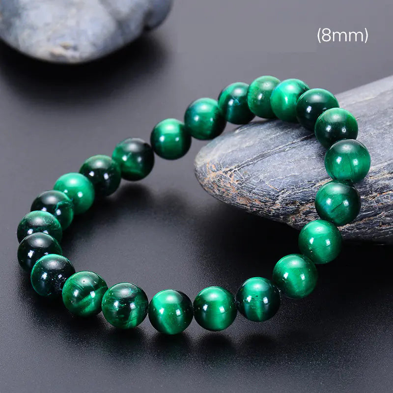 Green Tiger Eye Bracelet  "Heart of the Land"